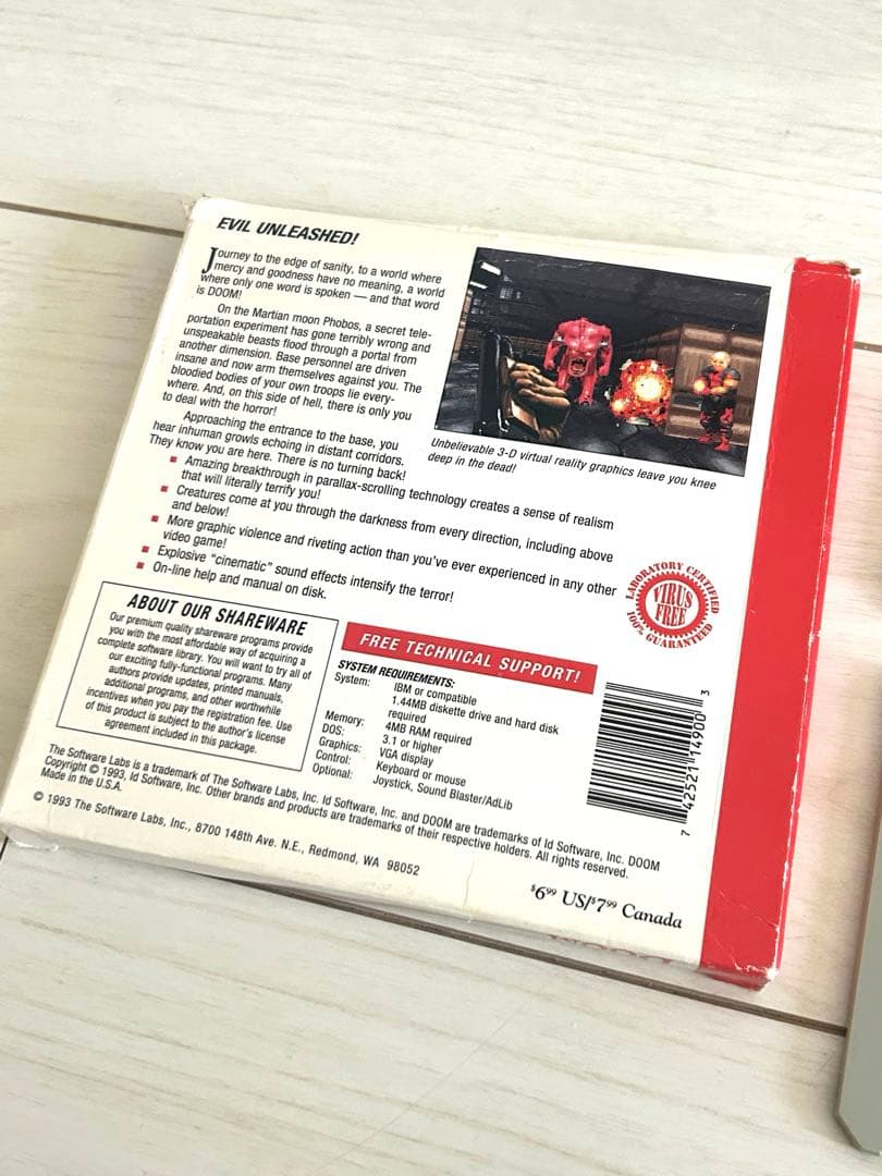 DOOM ドゥーム 1993年 レトロゲーム DOSゲーム 北米版 激レア