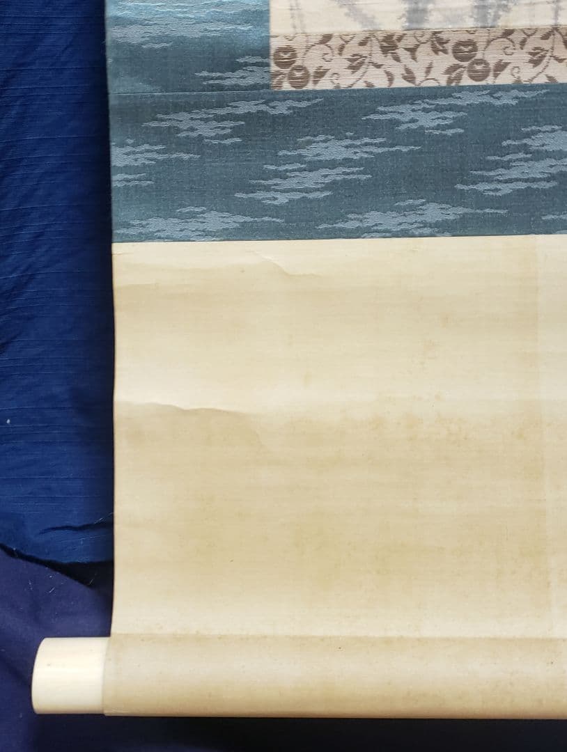 【秋草に虫図/秋叢】小寺雲洞 2575 共箱　掛け軸　肉筆