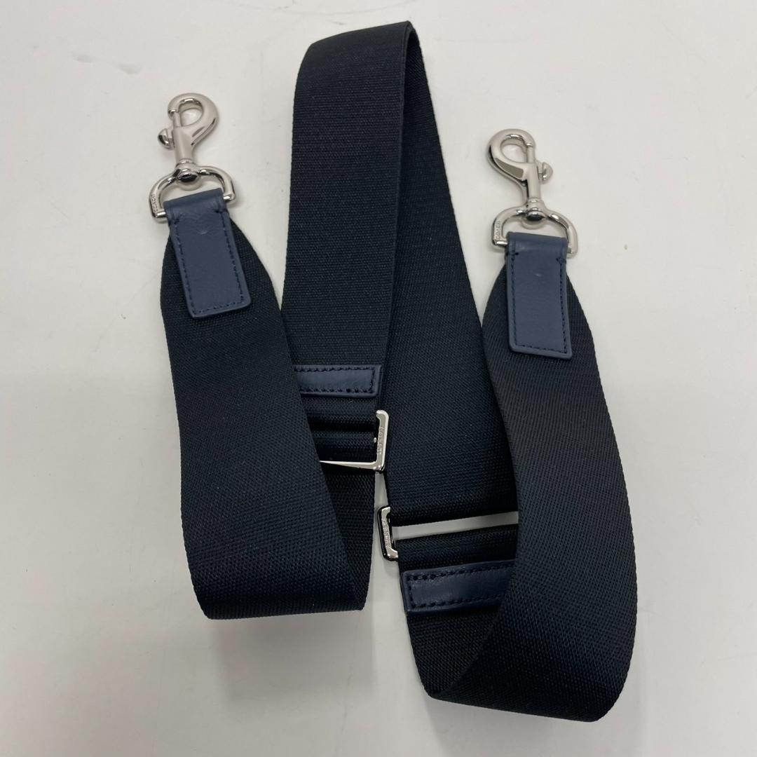 771694/COACH レザーブリーフバッグ 牛革 ネイビー メンズ