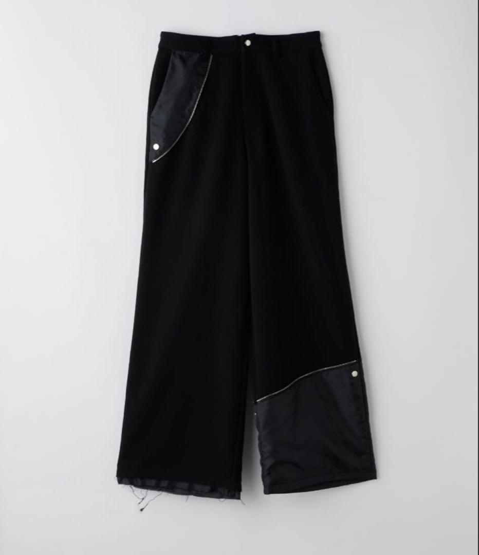 grancy スラックス リバース レイヤードデザイン スラックス