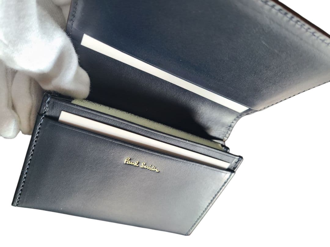 新品未使用ポールスミス PaulSmithコードバン名刺入れ 濃茶 最上級 希少