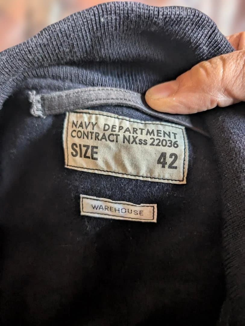 ウェアハウスミリタリーデッキジャケット42