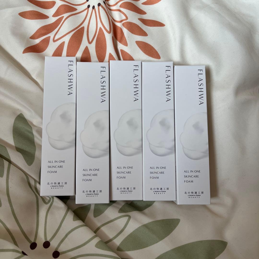 フラシュワ　オールインワンスキンケアフォーム　5本