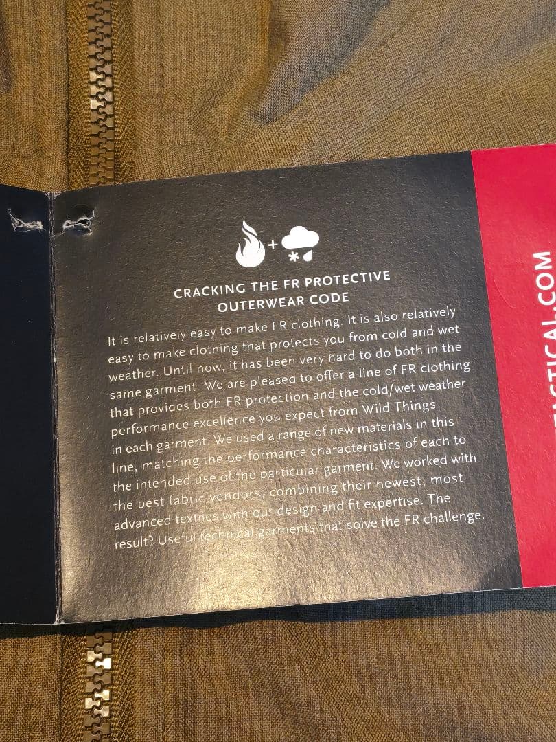 WILD THINGS TACTICAL 難燃ブルゾン