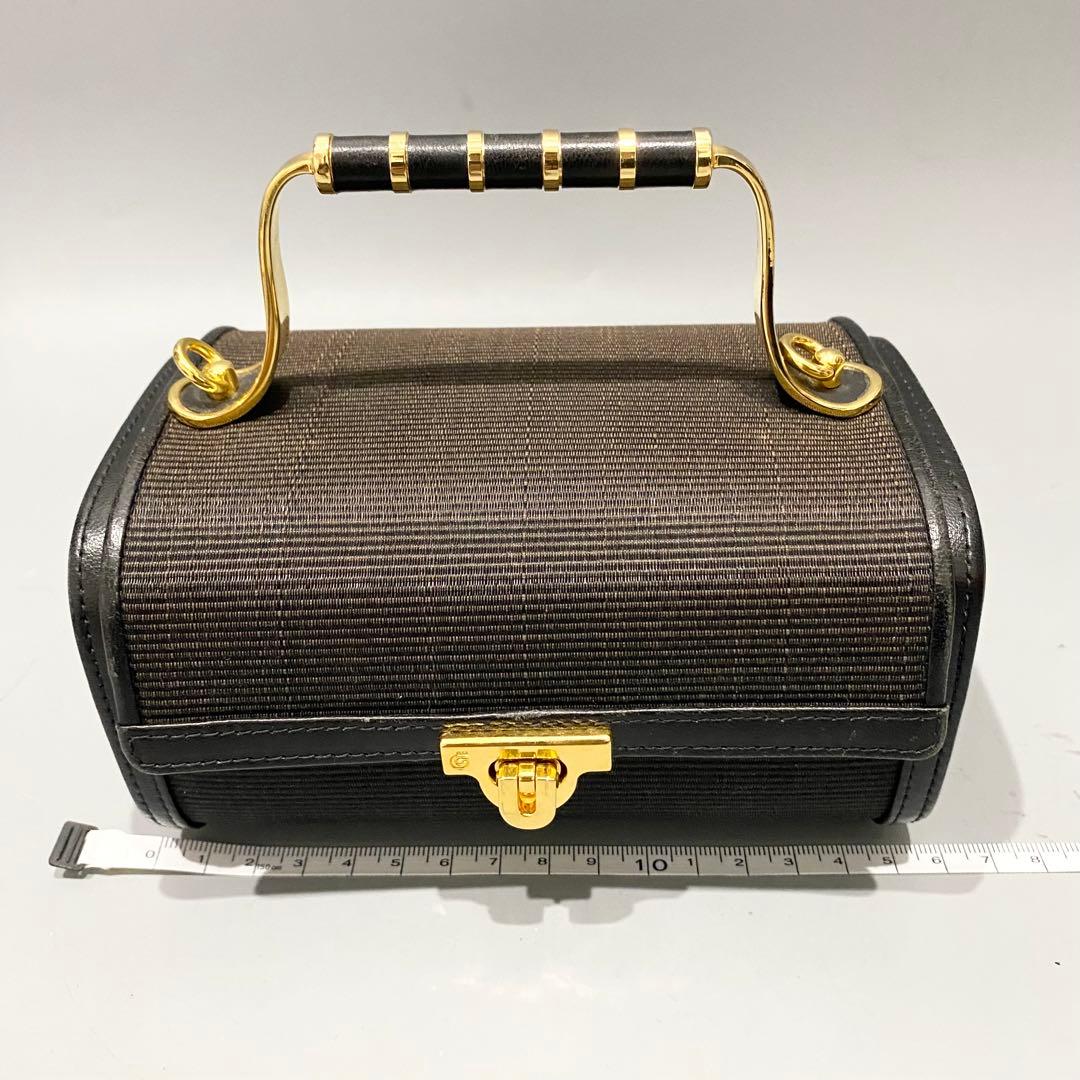 極美品 comtess コンテス ホースヘアー ミニバニティバッグ