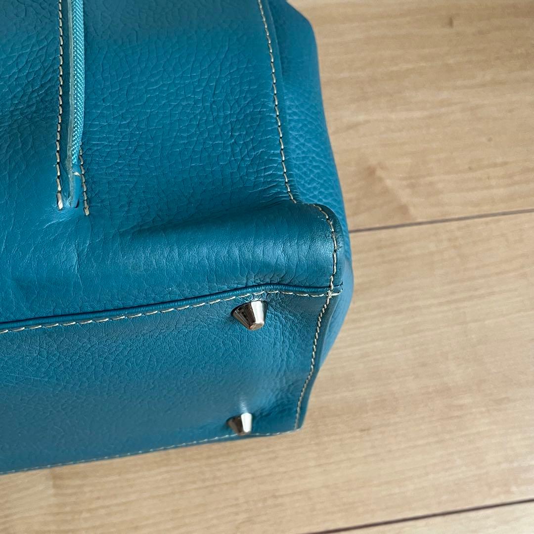 デスティニーズディメンション トートバッグ ブルー レザー