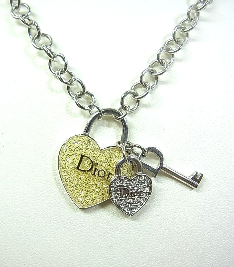 Christian Dior クリスチャンディオール　ハート&キー　ネックレス