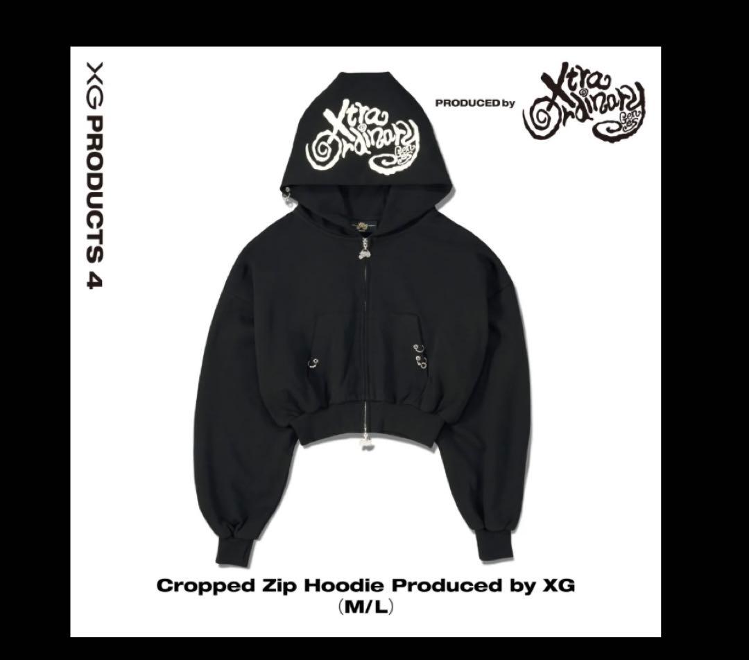 XG パーカー　Cropped Zip Hoodie Produced