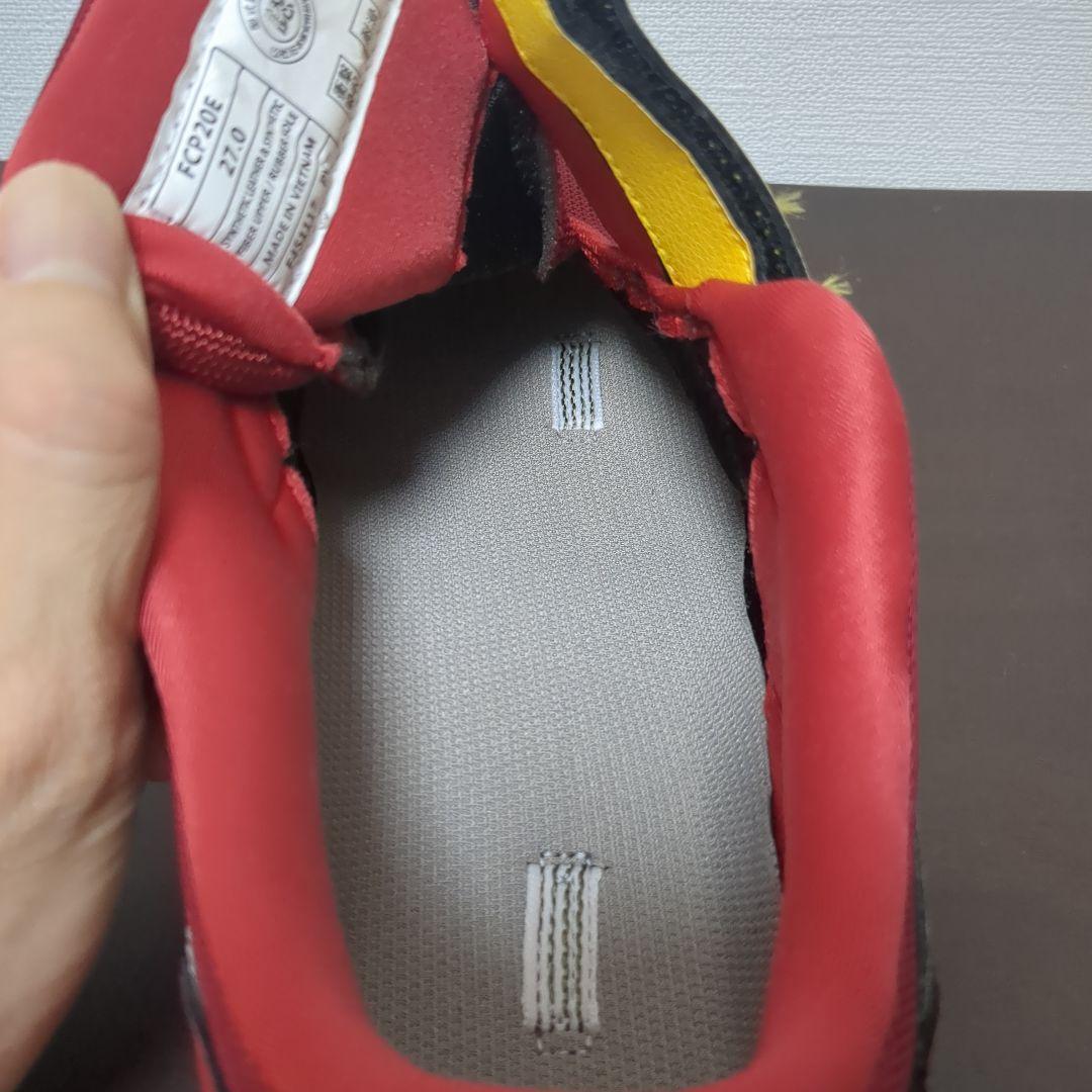 asics 安全靴 レッド/イエロー マジックテープ