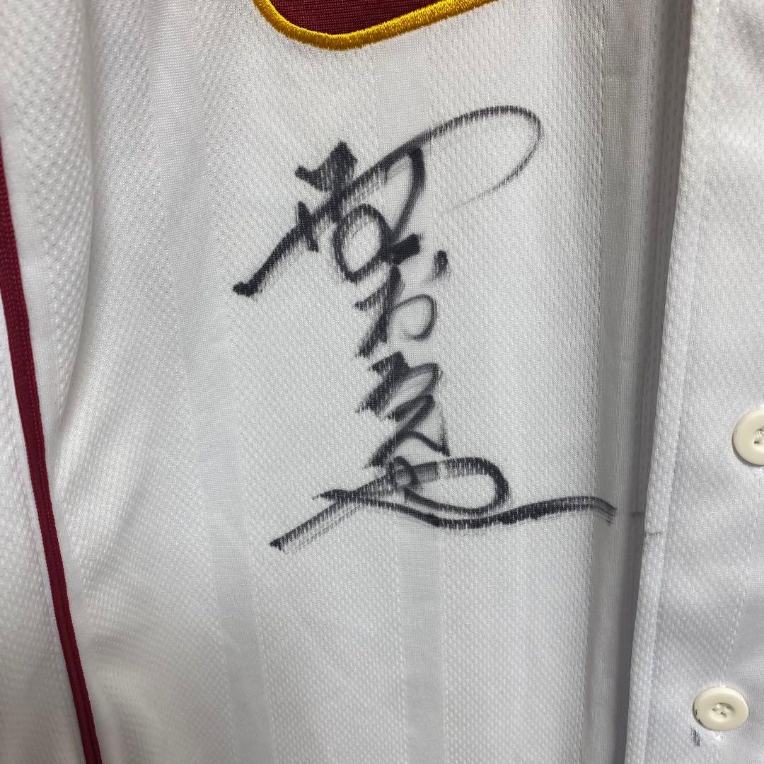 a715 楽天イーグルス ユニホーム 野村克也 野村克則 サイン入り プロ野球