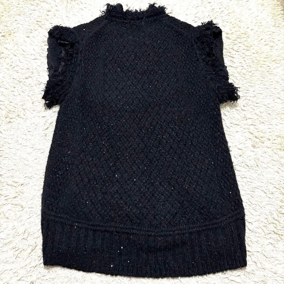 極美品　23AW Curensology エトワールニットツイードベスト