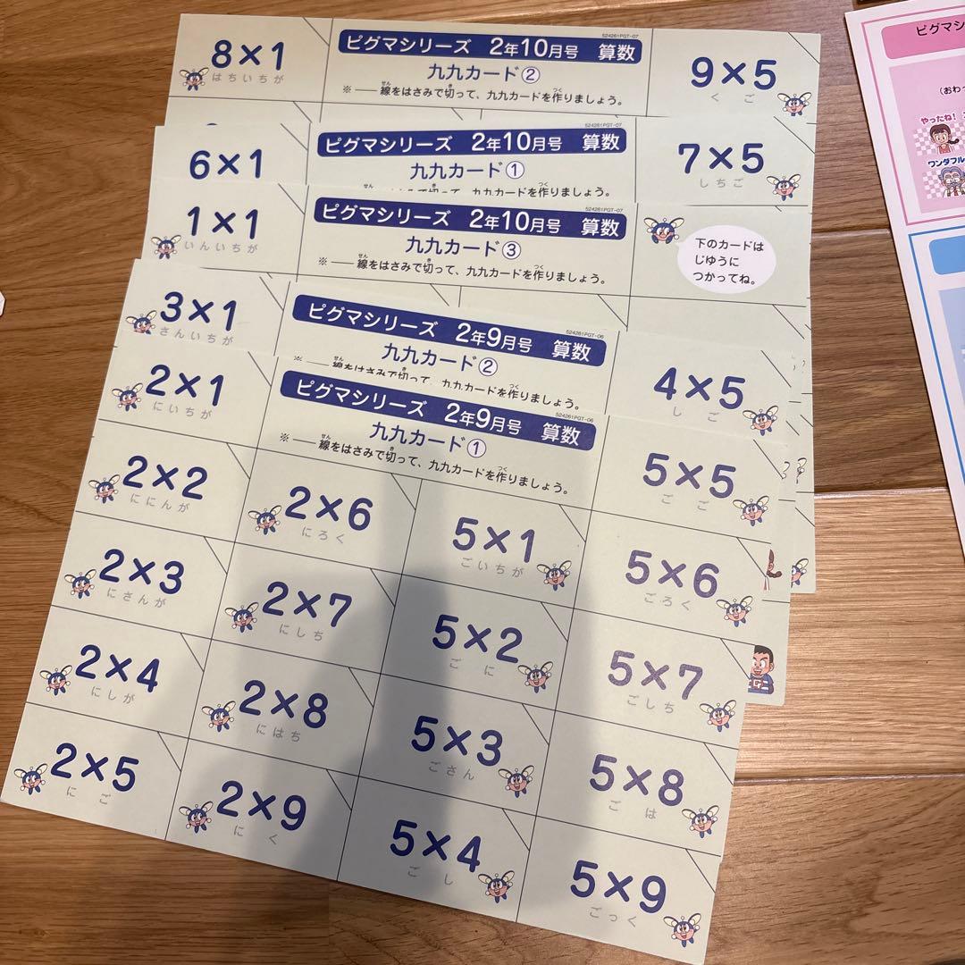 期間限定値下げピグマキッズくらぶ 2年生 12ヶ月分サピックス 通信教育書き込み