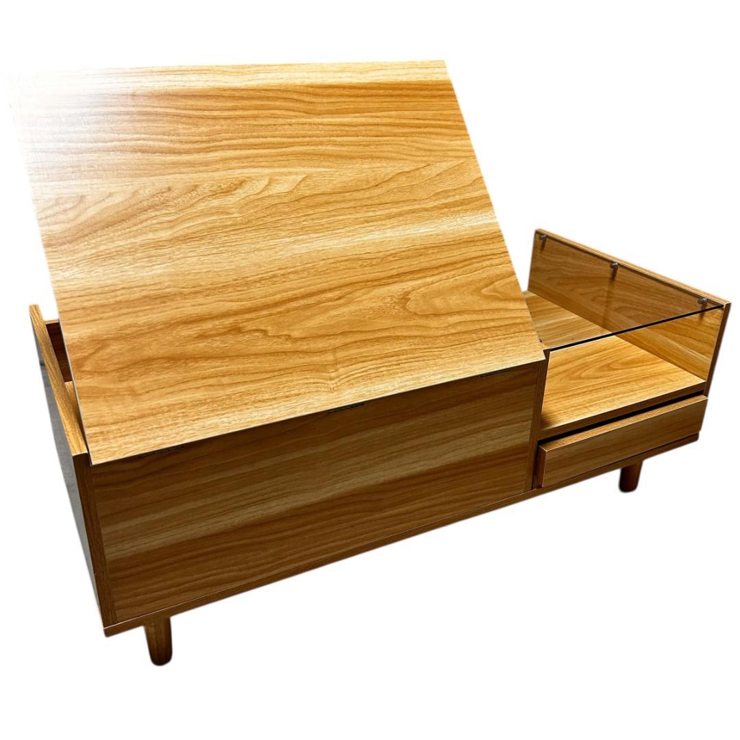 【送料無料】ドレッサーテーブル 木製ローテーブル 引き出し収納付き