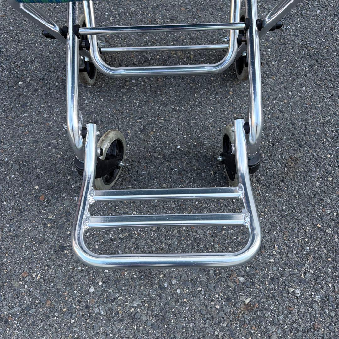 軽量 折りたたみ 介助式車椅子 バッグ付 美品【A-268】