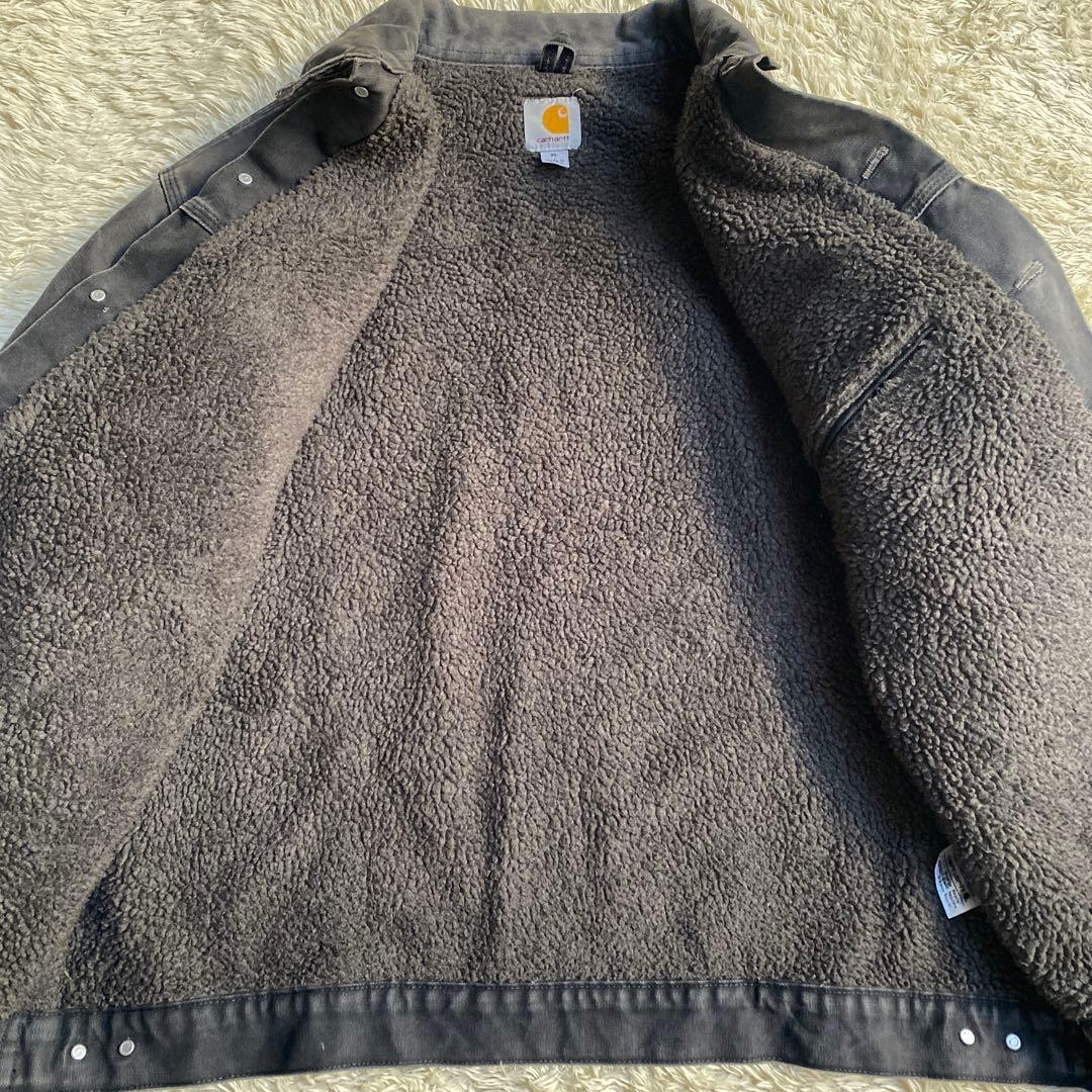 【希少】カーハート ダックトラッカージャケット XL ブラック 黒 フェード