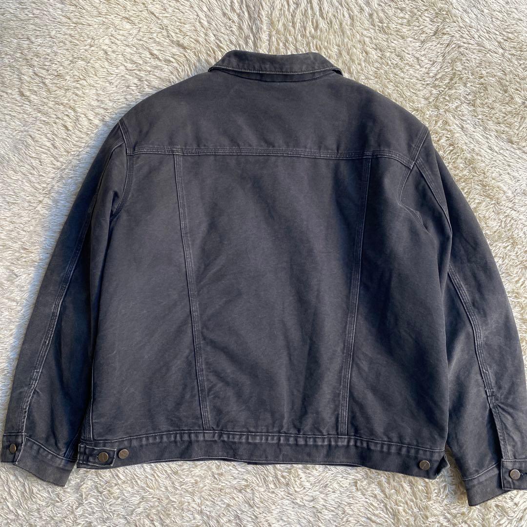 【希少】カーハート ダックトラッカージャケット XL ブラック 黒 フェード