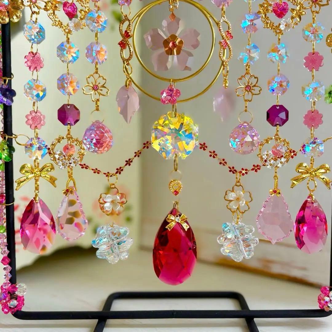 桜SAKURA桜SWAROVSKIオーナメント✩.*˚ 置き型サンキャッチャー