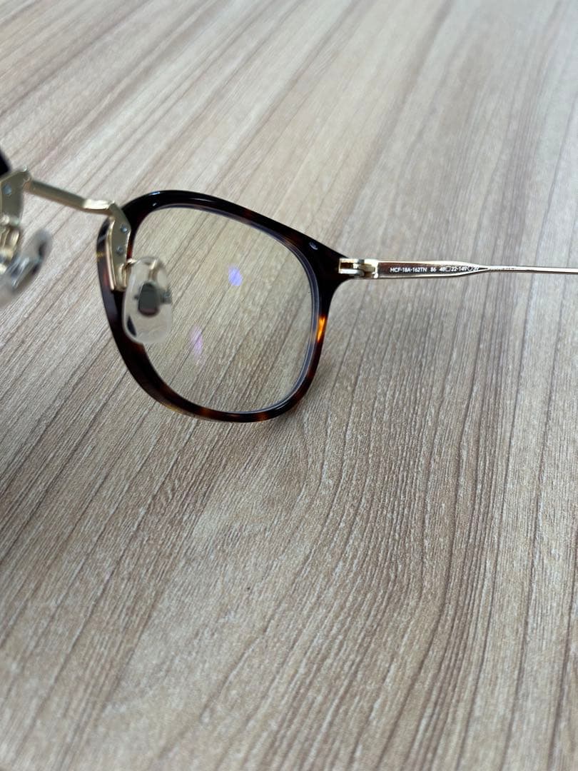 ジンズJINSブルーライトカット鼈甲めがね度入りメガネ眼鏡ベッコウべっ申レンズ