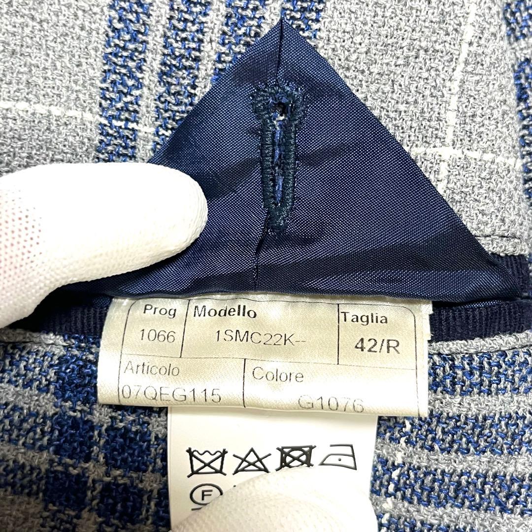 ✨極美品✨TAGLIATORE テーラードジャケット シルク混 リネン混 総柄