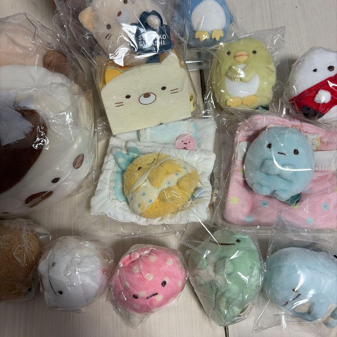 すみっコぐらし　15点　てのりぬいぐるみ　中古