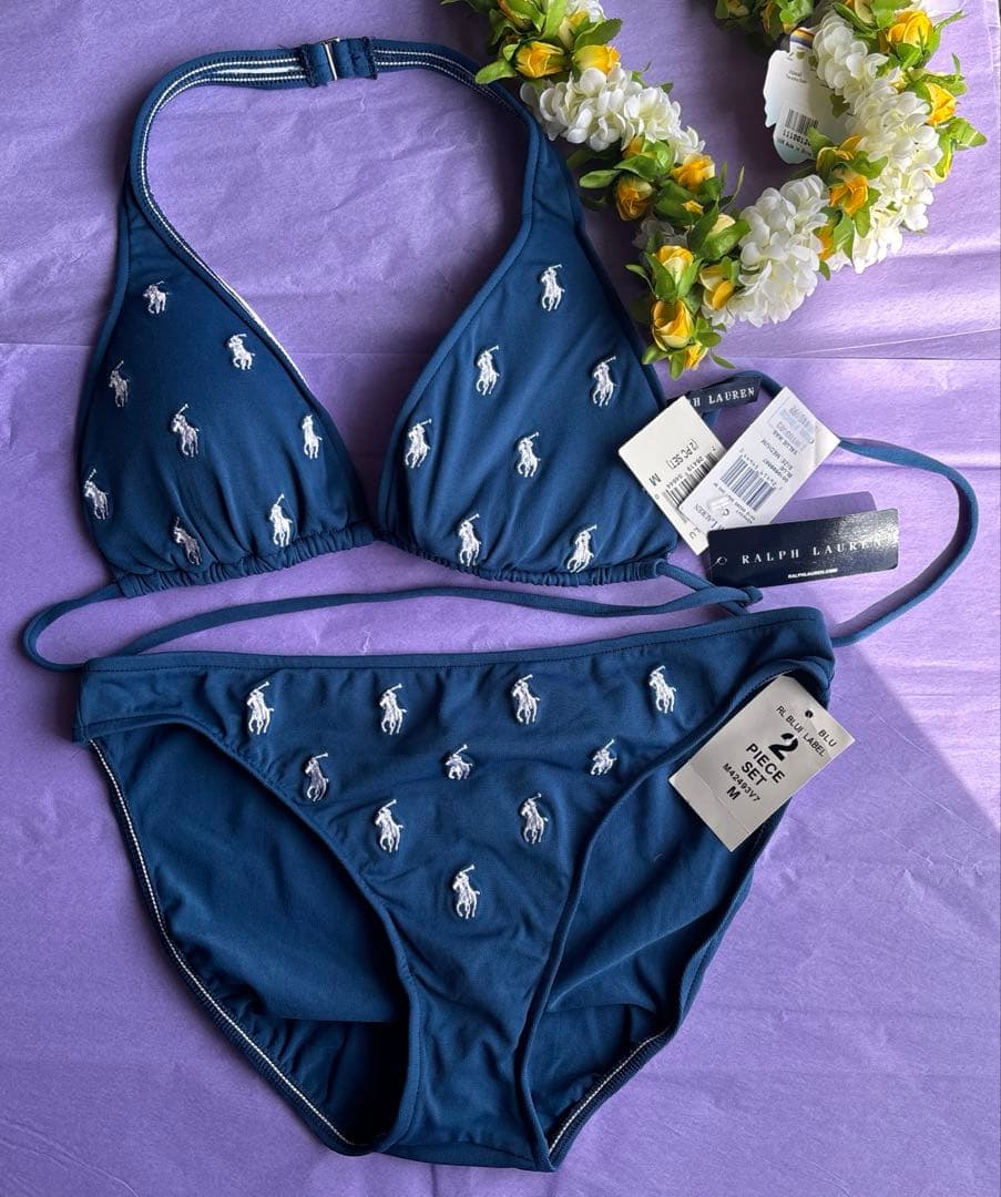 K*e様 Ralph Lauren ネイビー セパレート水着 Mサイズ　新品　未